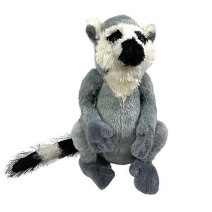 Ganz Webkinz Ringtailed Lemur Plush Stuffed Animal Toy HM369 No Code‎
